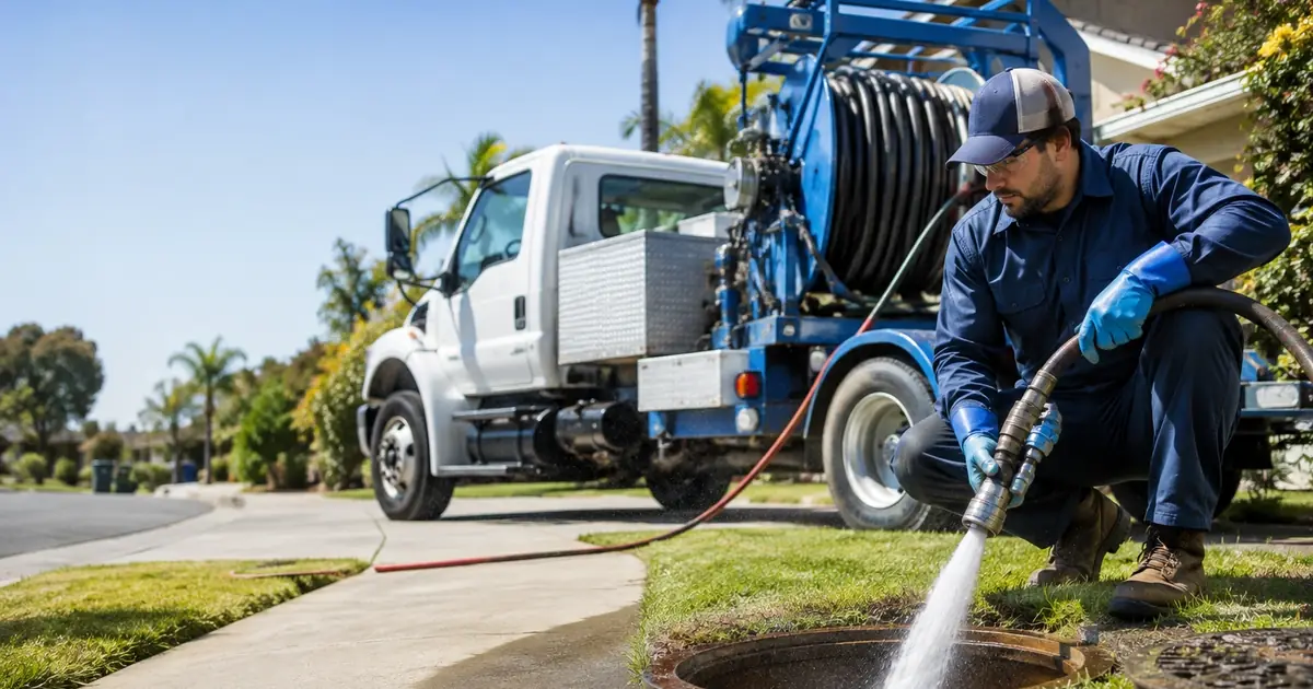 Hydro jet sewer cleaning Yermo